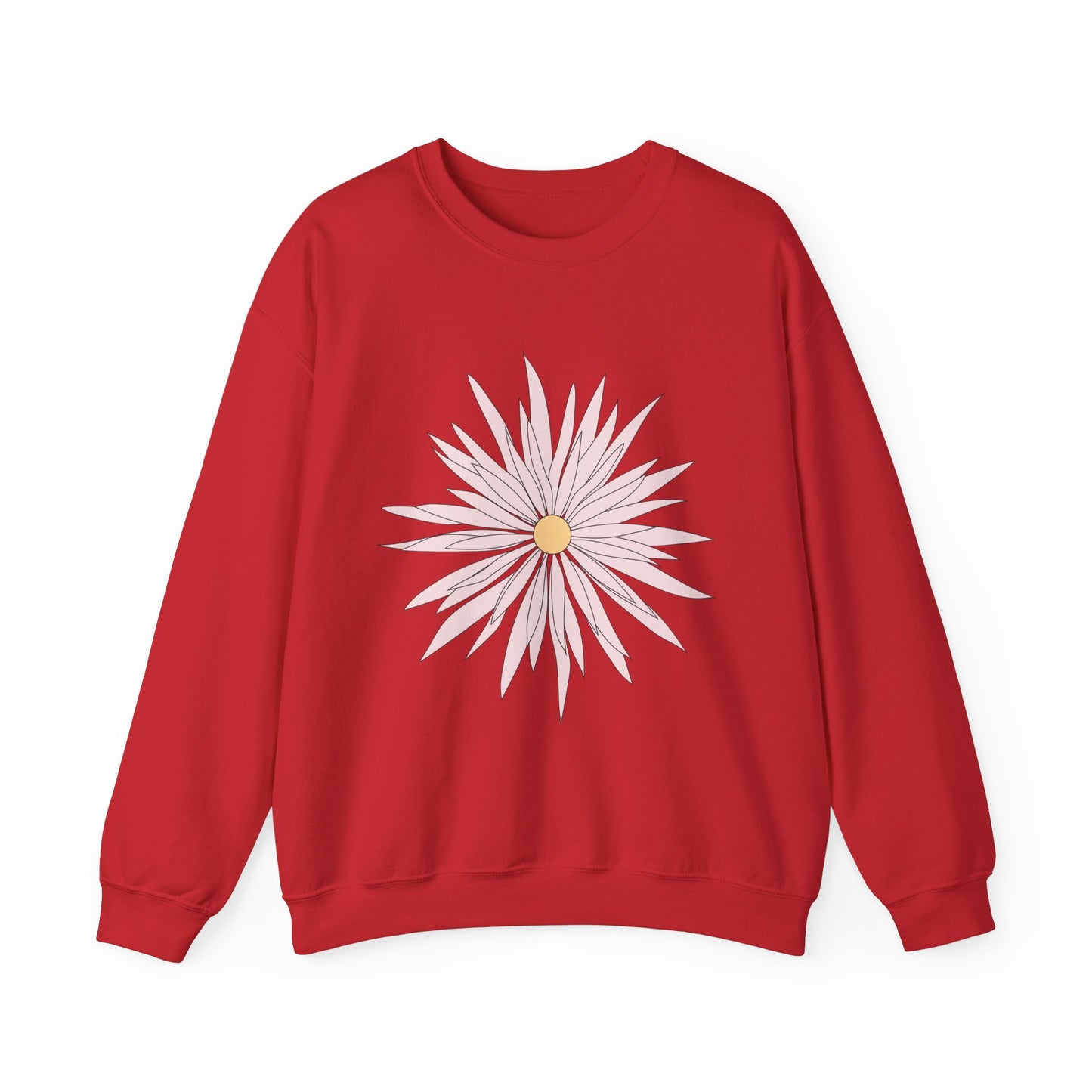Floral Graphic Unisex Crewneck Sweatshirt - Cozy Comfort for Any Occasion