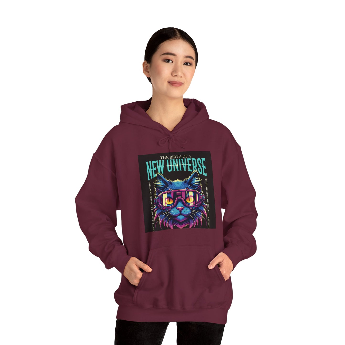Cosmic Cat Hoodie - 'The Best of a New Universe'