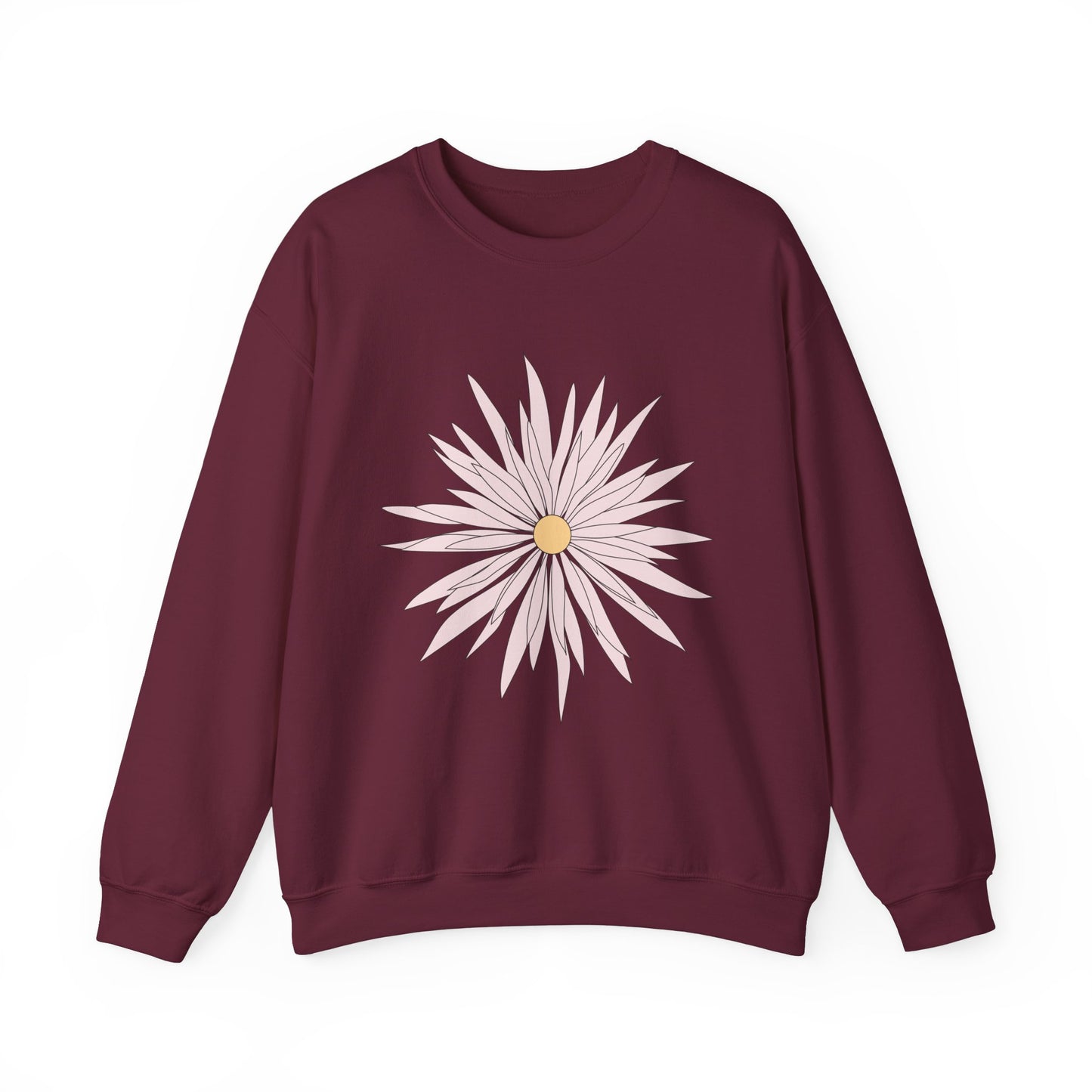 Floral Graphic Unisex Crewneck Sweatshirt - Cozy Comfort for Any Occasion
