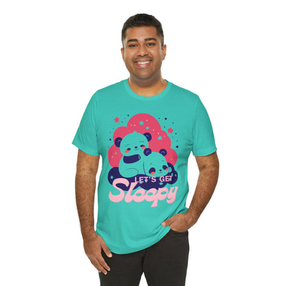 Cute Panda Sleepy Unisex Tee - Perfect for Cozy Days and Gift Giving