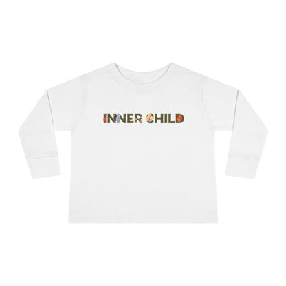 Toddler Long Sleeve Tee - 'Inner Child' Graphic T-Shirt for Playful Kids