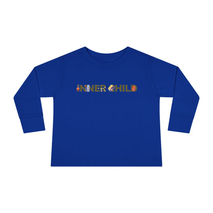 Toddler Long Sleeve Tee - 'Inner Child' Graphic T-Shirt for Playful Kids