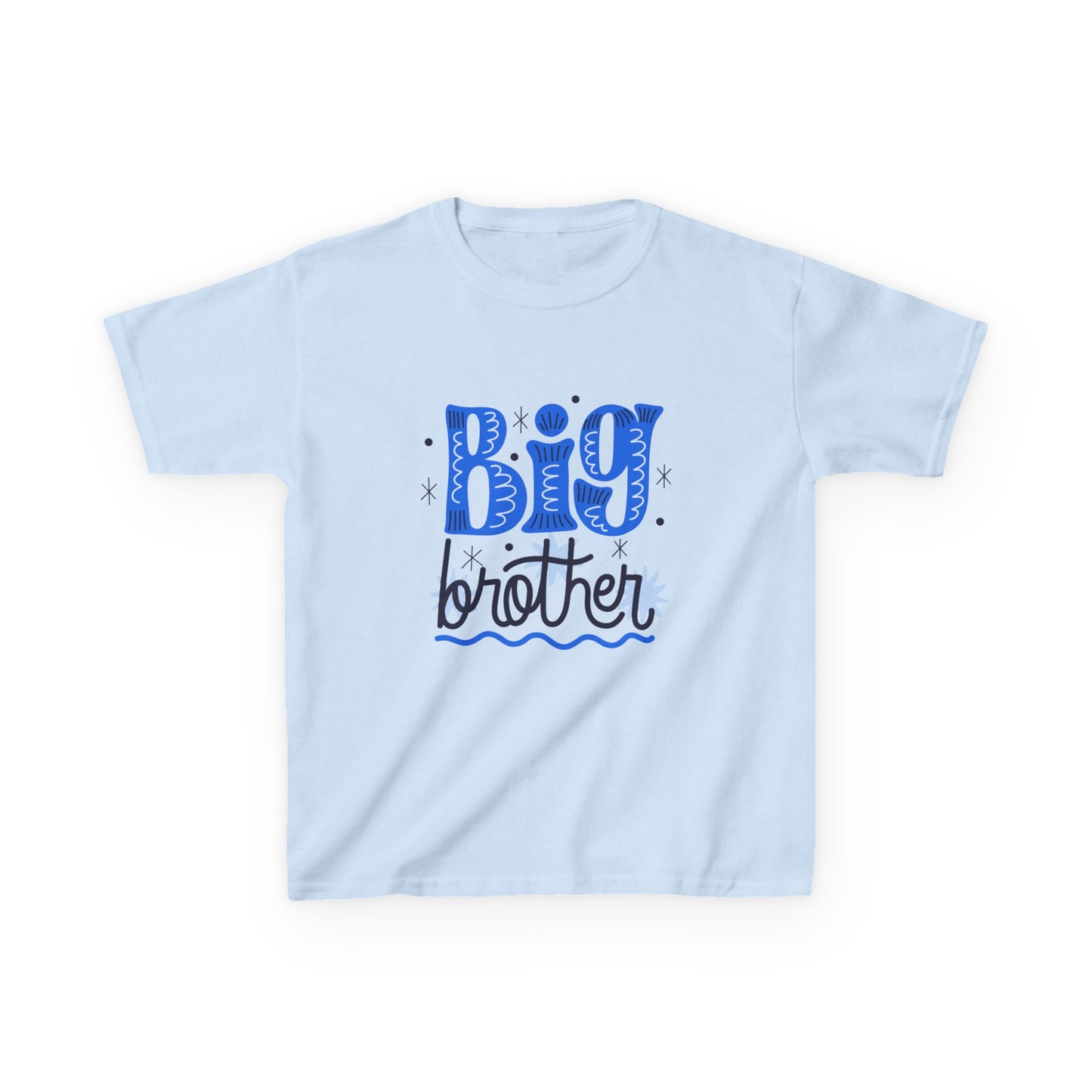 Big Brother Kids Heavy Cotton Tee - Fun & Cute Sibling Shirt
