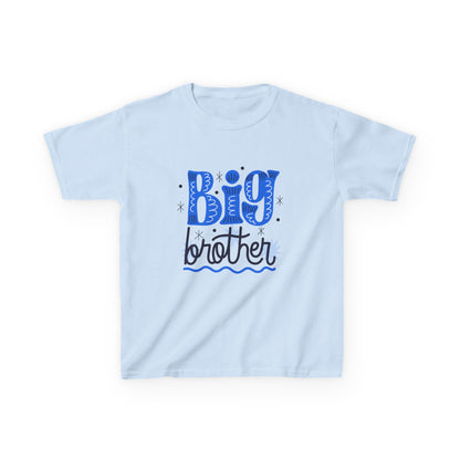Big Brother Kids Heavy Cotton Tee - Fun & Cute Sibling Shirt