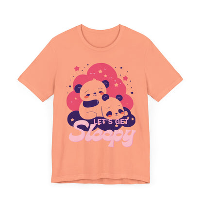 Cute Panda Sleepy Unisex Tee - Perfect for Cozy Days and Gift Giving