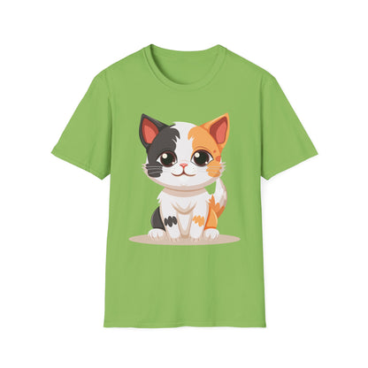 Cute Cat Softstyle T-Shirt – Perfect for Pet Lovers