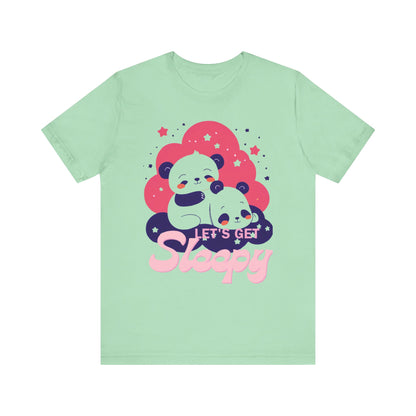 Cute Panda Sleepy Unisex Tee - Perfect for Cozy Days and Gift Giving