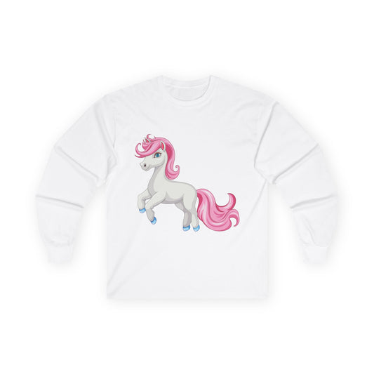 Magical Unicorn Long Sleeve Tee - Perfect for Kids and Fantasy Lovers