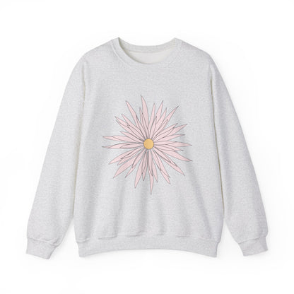 Floral Graphic Unisex Crewneck Sweatshirt - Cozy Comfort for Any Occasion