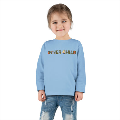 Toddler Long Sleeve Tee - 'Inner Child' Graphic T-Shirt for Playful Kids