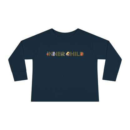 Toddler Long Sleeve Tee - 'Inner Child' Graphic T-Shirt for Playful Kids