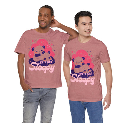 Cute Panda Sleepy Unisex Tee - Perfect for Cozy Days and Gift Giving