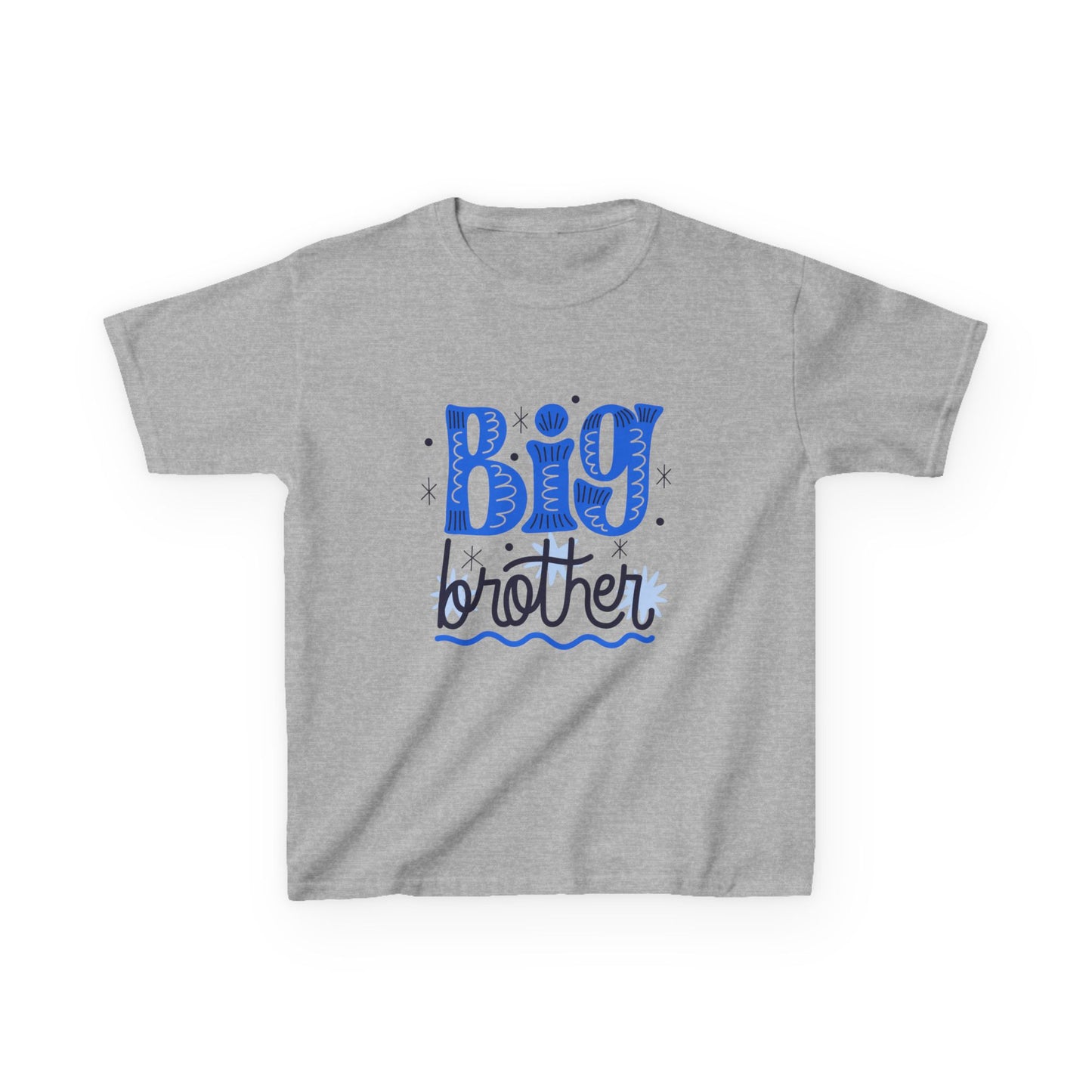 Big Brother Kids Heavy Cotton Tee - Fun & Cute Sibling Shirt