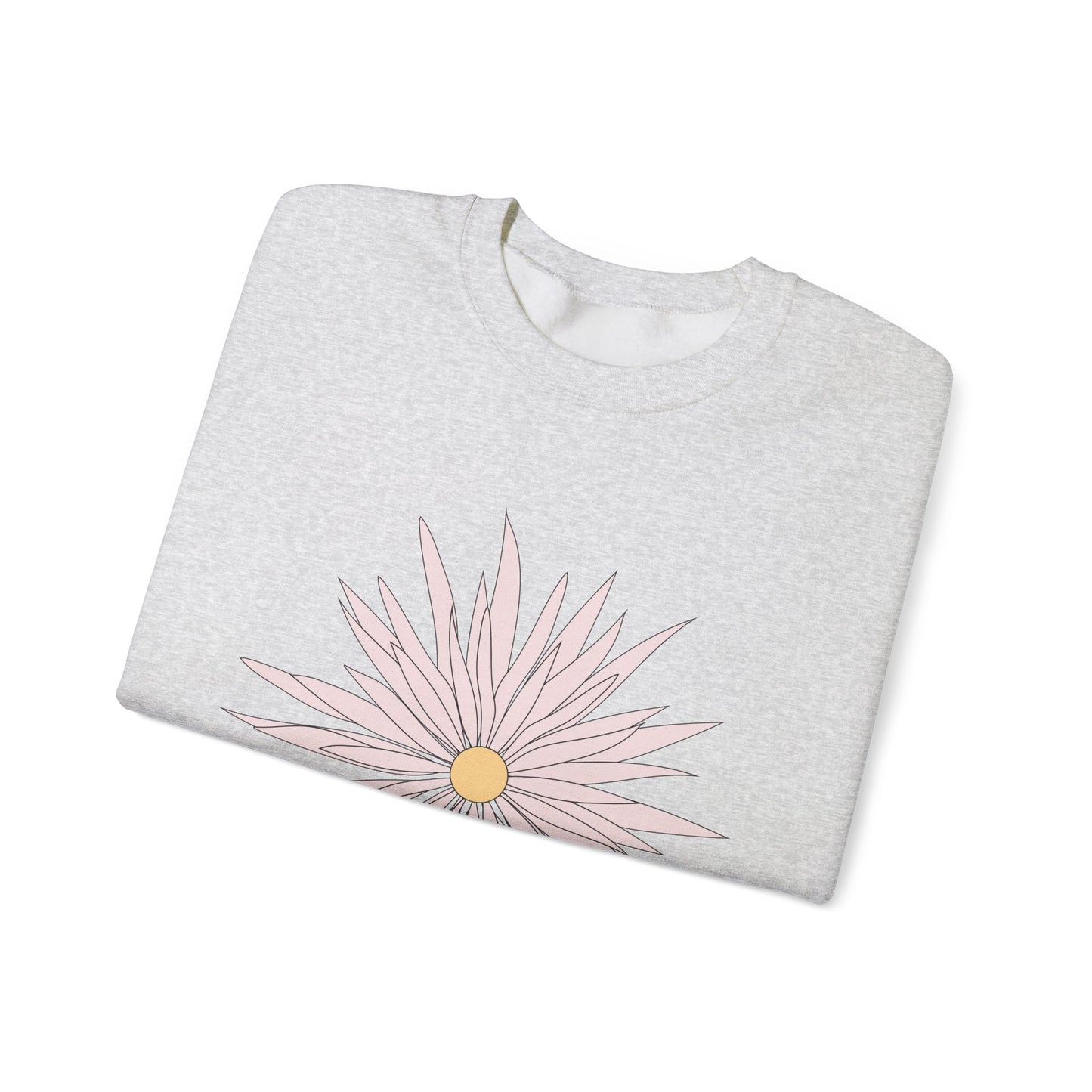 Floral Graphic Unisex Crewneck Sweatshirt - Cozy Comfort for Any Occasion