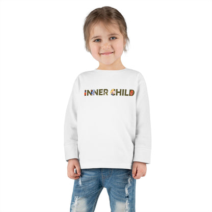 Toddler Long Sleeve Tee - 'Inner Child' Graphic T-Shirt for Playful Kids