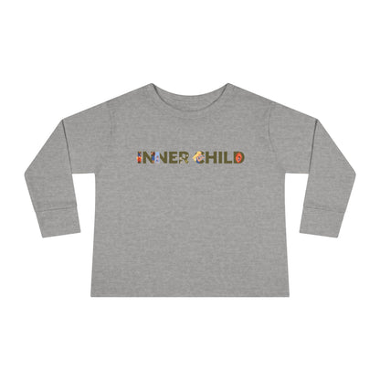 Toddler Long Sleeve Tee - 'Inner Child' Graphic T-Shirt for Playful Kids