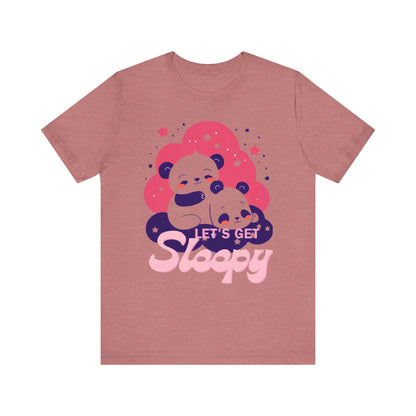 Cute Panda Sleepy Unisex Tee - Perfect for Cozy Days and Gift Giving