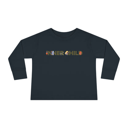 Toddler Long Sleeve Tee - 'Inner Child' Graphic T-Shirt for Playful Kids