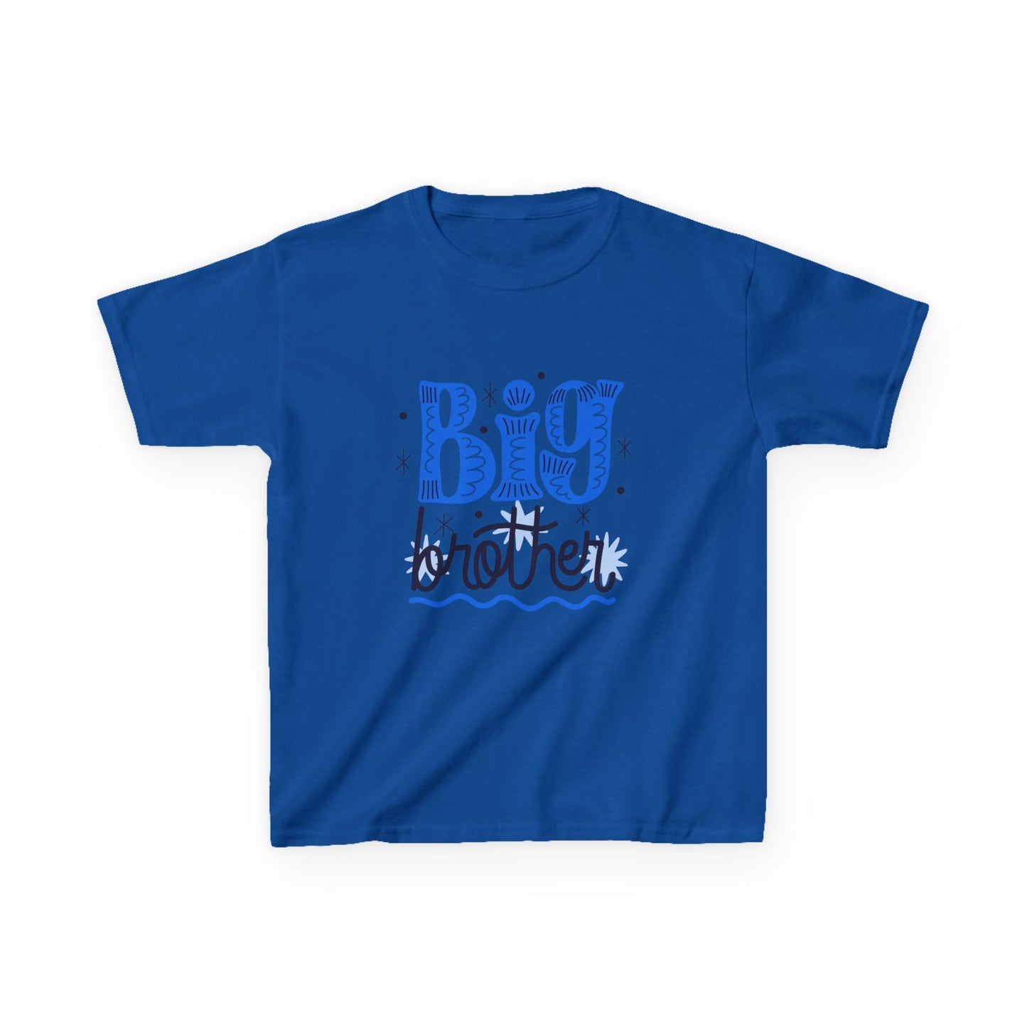Big Brother Kids Heavy Cotton Tee - Fun & Cute Sibling Shirt
