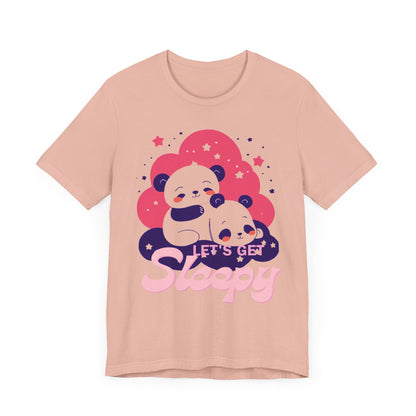 Cute Panda Sleepy Unisex Tee - Perfect for Cozy Days and Gift Giving