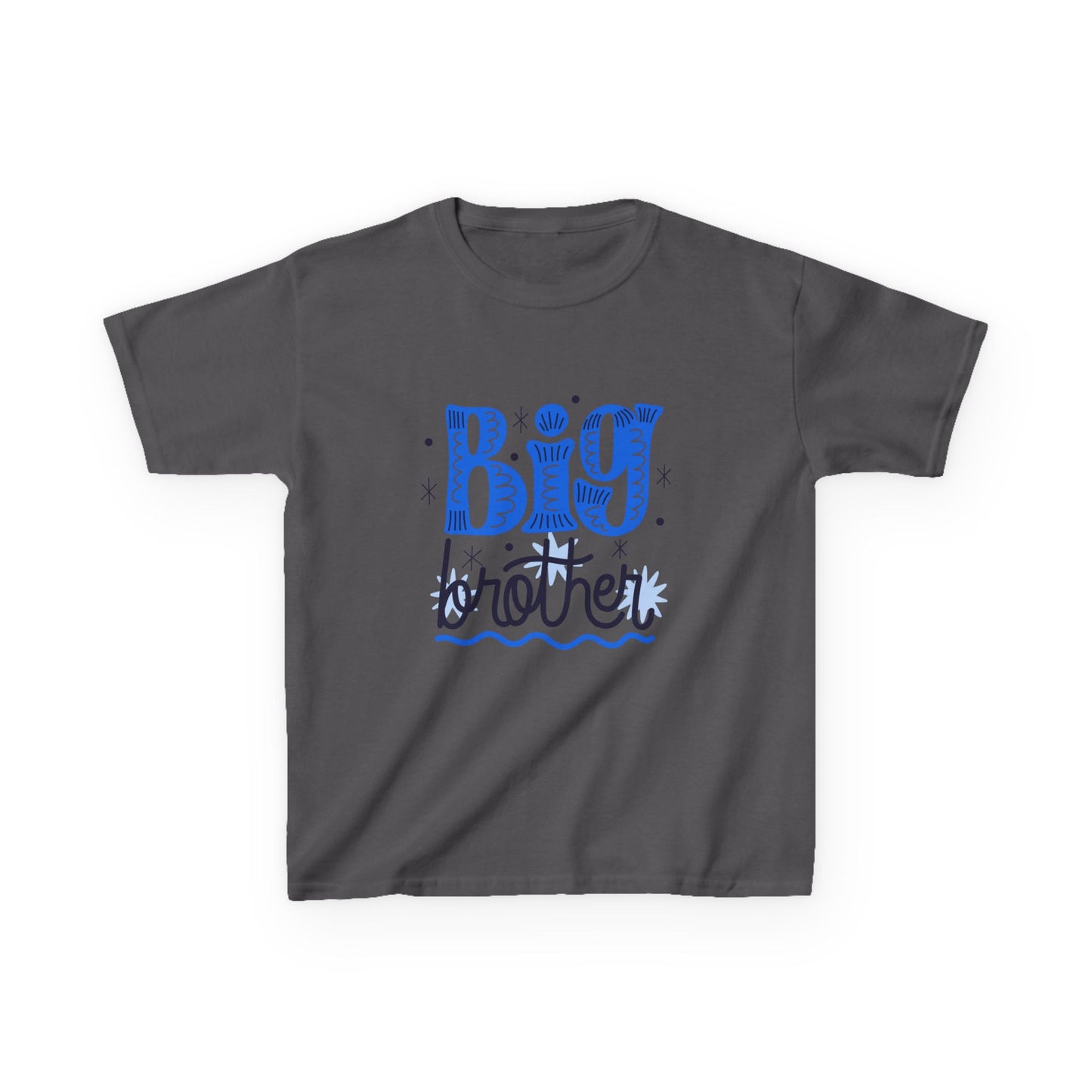 Big Brother Kids Heavy Cotton Tee - Fun & Cute Sibling Shirt