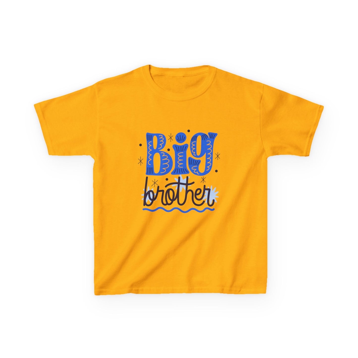Big Brother Kids Heavy Cotton Tee - Fun & Cute Sibling Shirt