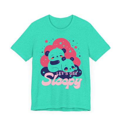 Cute Panda Sleepy Unisex Tee - Perfect for Cozy Days and Gift Giving