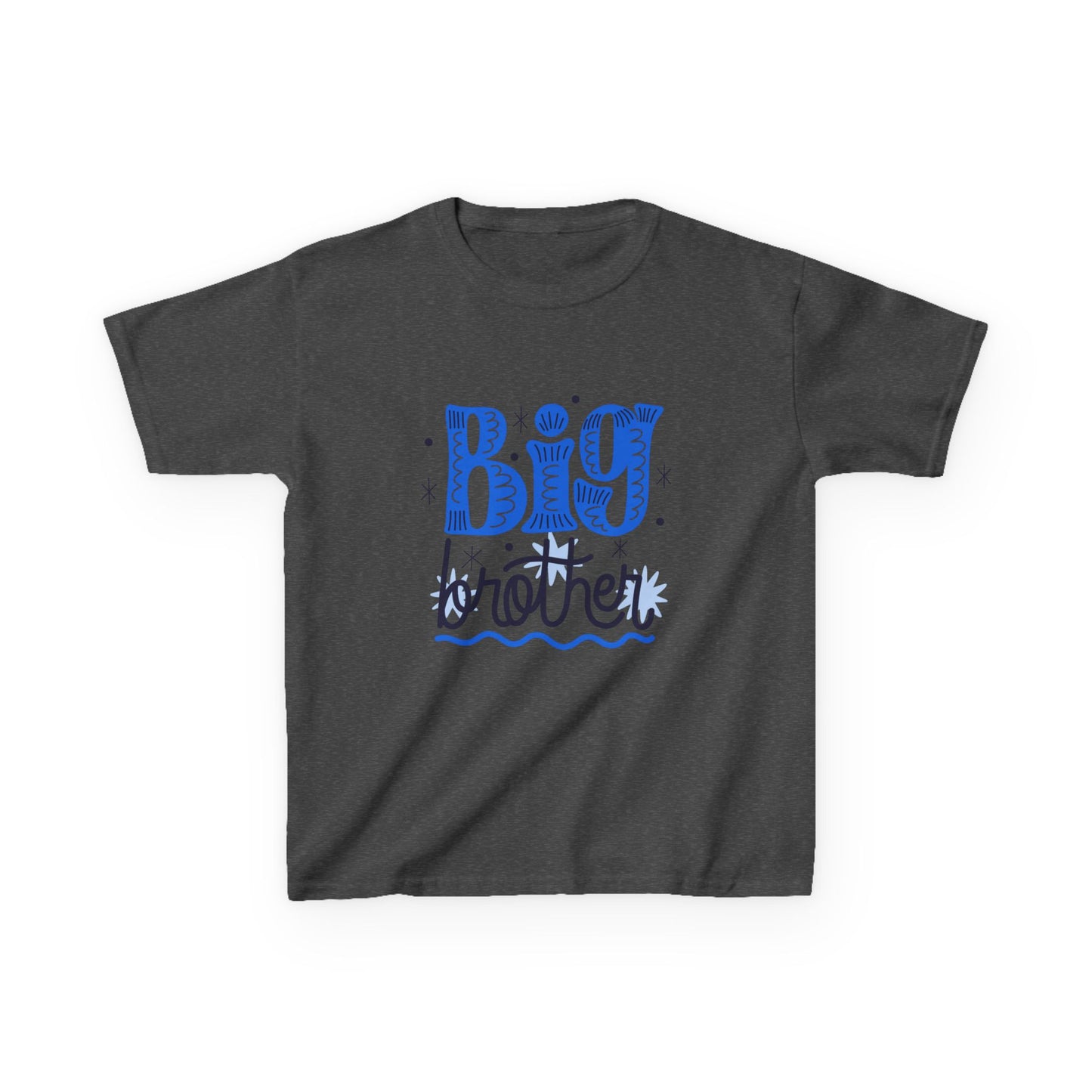 Big Brother Kids Heavy Cotton Tee - Fun & Cute Sibling Shirt